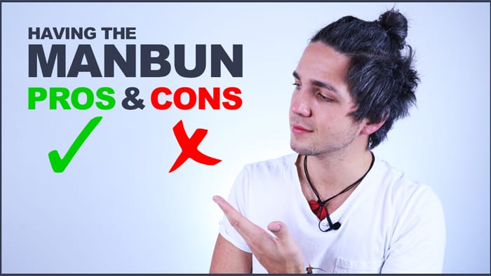 pros and cons of having a man bun or topknot - men's hair