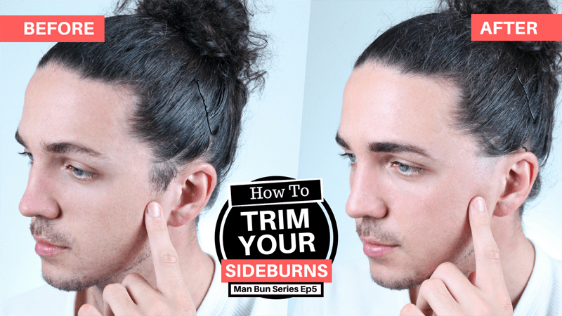 Trimming sideburns video - Man Bun Series