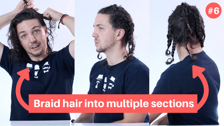 How to tame curly hair for men