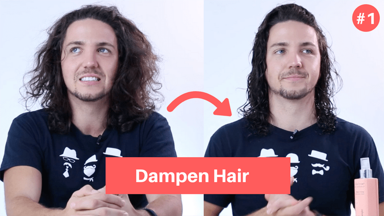 How to tame curly hair for men